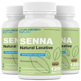 Foto 1 | Foto 1 | Tabletas Laxantes Puregen Labs Senna 8.6 Mg (120 Unidades) - Venta Internacional.