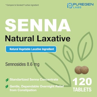 Foto 3 | Foto 3 | Tabletas Laxantes Puregen Labs Senna 8.6 Mg (120 Unidades) - Venta Internacional.