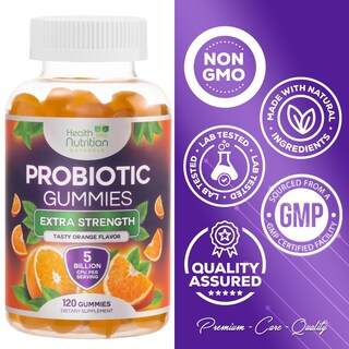 Foto 4 | Foto 4 | Gomitas Probióticas Health Nutrition Naturals 5b Cfu 120 Gomitas - Venta Internacional.