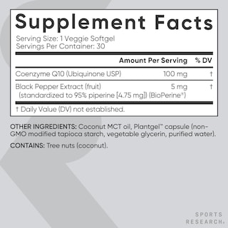 Foto 5 | Foto 5 | Suplemento Sports Research Coq10 100 Mg Con Aceite De Coco 30 G - Venta Internacional.