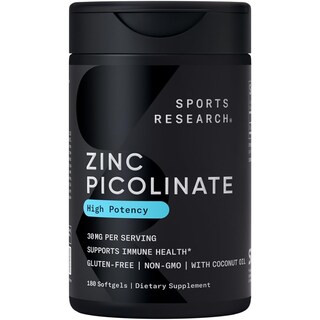 Foto 1 | Foto 1 | Suplemento De Zinc Sports Research De Alta Potencia 30 Mg X180 Cápsulas Blandas - Venta Internacional.