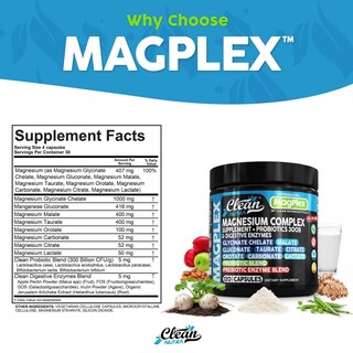 Foto 5 | Foto 5 | Suplemento De Magnesio Clean Nutra Magplex Complex 500 Mg - Venta Internacional.