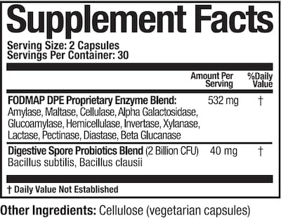 Foto 2 | Foto 2 | Suplemento Arthur Andrew Medical Fodmap Dpe 60 Cápsulas - Venta Internacional.