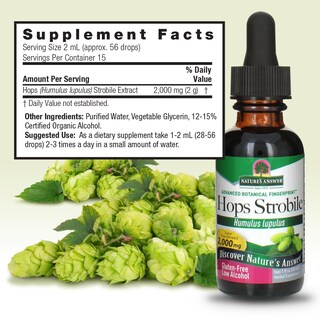 Foto 4 | Foto 4 | Extracto De Hierba De Lúpulo Nature's Answer Con Alcohol Orgánico, 30 Ml - Venta Internacional.