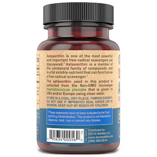 Foto 4 | Foto 4 | Suplemento De Vitaminas Deva Nutrition, Astaxantina, 12 Mg, 30 Cápsulas - Venta Internacional.