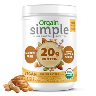 Foto 1 | Foto 1 | Mantequilla De Maní Vegana Simple Orgánica Orgánica En Polvo Orgain 570 G - Venta Internacional.