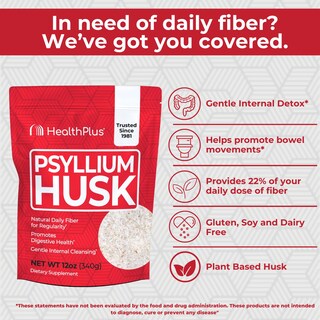 Foto 3 | Foto 3 | Cáscara De Psilio Supplement Health Plus, 355 Ml, 48 Porciones - Venta Internacional.