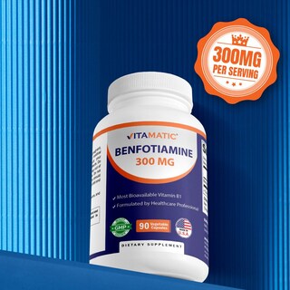 Foto 6 | Foto 6 | Suplemento Vitamático De Benfotiamina 300 Mg 90 Cápsulas X 2 (180) - Venta Internacional.