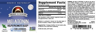 Foto 4 | Foto 4 | Supplement Source Naturals Sleep Science Melatonina 2,5 Mg - Venta Internacional.
