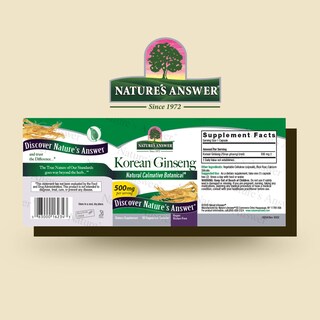 Foto 2 | Foto 2 | Suplemento Nature's Answer De Ginseng Coreano 500 Mg 50 Cápsulas - Venta Internacional.