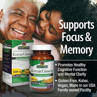 Foto 4 | Foto 4 | Suplemento Nature's Answer De Ginseng Coreano 500 Mg 50 Cápsulas - Venta Internacional.
