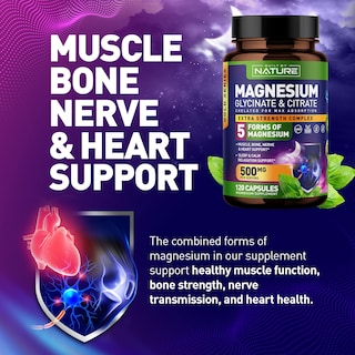 Foto 7 | Foto 7 | Suplemento Built By Nature Magnesium Complex 500 Mg 120 Cápsulas - Venta Internacional.