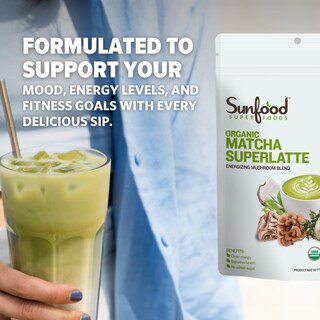 Foto 5 | Foto 5 | Bolsa Matcha Superlatte Sunfood Superfoods De 180 Ml - Venta Internacional.