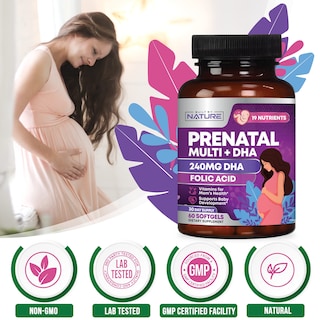 Foto 7 | Foto 7 | Vitaminas Prenatales Elaboradas Por La Naturaleza Con Dha Y Ácido Fólico 60 Cápsulas Blandas - Venta Internacional.