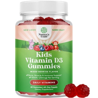 Foto 1 | Foto 1 | Gomitas De Vitamina D Natures Craft De 1000 Ui Para Niños, 60 Unidades Masticables - Venta Internacional.