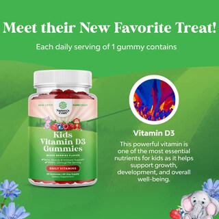 Foto 5 | Foto 5 | Gomitas De Vitamina D Natures Craft De 1000 Ui Para Niños, 60 Unidades Masticables - Venta Internacional.
