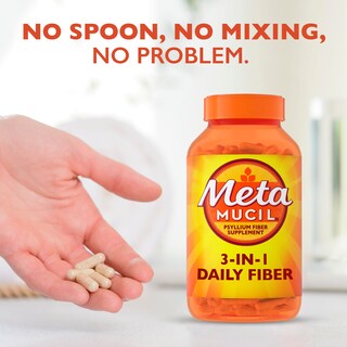 Foto 4 | Foto 4 | Suplemento De Fibra Metamucil Psyllium Husk 3 En 1, Digestivo, 160 Unidades - Venta Internacional.