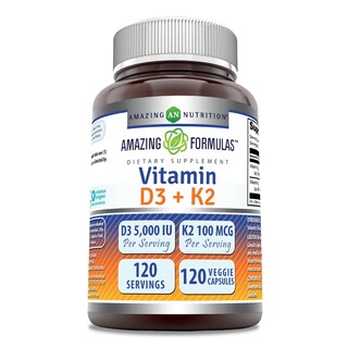 Foto 1 | Foto 1 | Complemente La Vitamina D3 De Amazing Formulas De 5000 Ui Con Vitamina K2 - Venta Internacional.