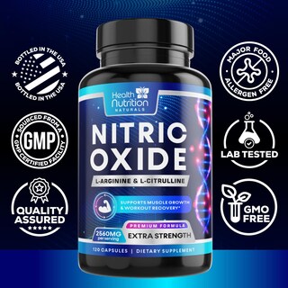 Foto 4 | Foto 4 | Óxido Nítrico De Supplement Health Nutrition Naturals 120 Cápsulas - Venta Internacional