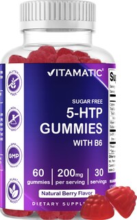 Foto 1 | Foto 1 | Gomitas Vitamatic 5-htp Sin Azúcar 200 Mg Con B6 60 Unidades - Venta Internacional.