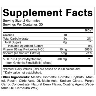 Foto 2 | Foto 2 | Gomitas Vitamatic 5-htp Sin Azúcar 200 Mg Con B6 60 Unidades - Venta Internacional.