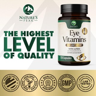 Foto 4 | Foto 4 | Suplemento Alimenticio Vitaminas Y Minerales Para Ojos Nature's Peak 120 Cápsulas - Venta Internacional