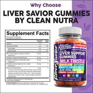 Foto 3 | Foto 3 | Suplemento Clean Nutraceuticals Cardo Mariano 6o Gomitas - Venta Internacional