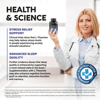 Foto 4 | Foto 4 | Suplemento Nutraharmony L-teanina 400 Mg Para Aliviar El Estrés 240 Cápsulas - Venta Internacional.