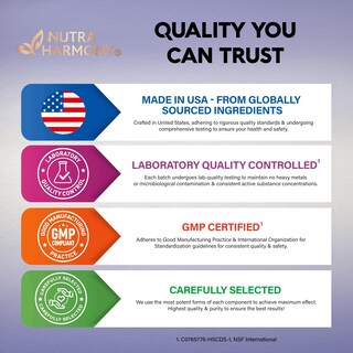 Foto 7 | Foto 7 | Suplemento Nutraharmony L-teanina 400 Mg Para Aliviar El Estrés 240 Cápsulas - Venta Internacional.