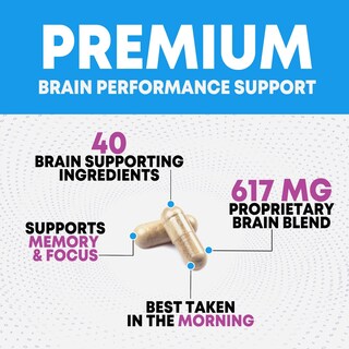 Foto 3 | Foto 3 | Brain Supplements Nature's Nutrition Memory Focus 180 Cápsulas - Venta Internacional.