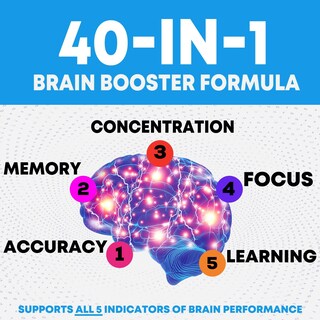 Foto 7 | Foto 7 | Brain Supplements Nature's Nutrition Memory Focus 180 Cápsulas - Venta Internacional.