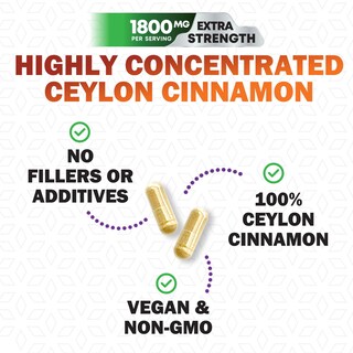 Foto 5 | Foto 5 | Suplemento Nature's Nutrition De Canela De Ceilán Orgánica 1800 Mg - Venta Internacional.