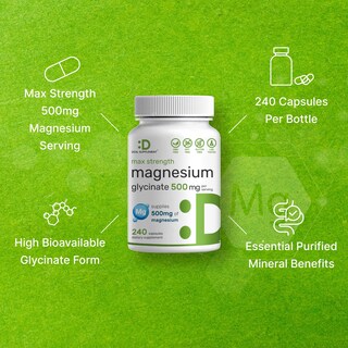 Foto 4 | Foto 4 | Suplemento De Magnesio Deal Supplement Max Strength 500 Mg - Venta Internacional.