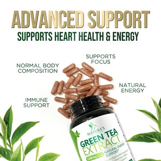 Foto 6 | Foto 6 | Suplemento De Extracto De Té Verde De Nature's Nutrition De 1000 Mg - Venta Internacional.
