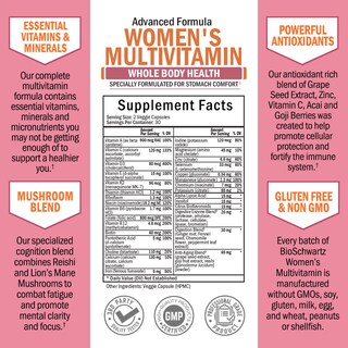 Foto 4 | Foto 4 | Multivitamínico Bioschwartz Para Mujeres Con Vitamina D3 60 Cápsulas - Venta Internacional.