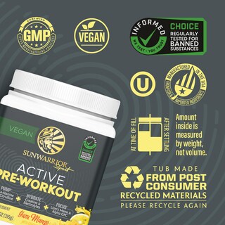 Foto 3 | Foto 3 | Suplemento Para Antes Del Entrenamiento Sunwarrior Active Yuzu Mango 30 Dosis - Venta Internacional.