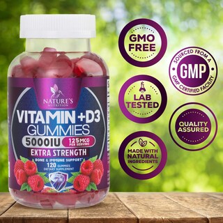 Foto 4 | Foto 4 | Suplemento De Vitamina D3 De Gummy Nature's Nutrition 5000 Ui - Venta Internacional.