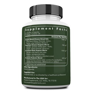 Foto 2 | Foto 2 | Suplementos Ancestral Greens, Cápsulas En Polvo, 180 Unidades, 612 Mg - Venta Internacional.