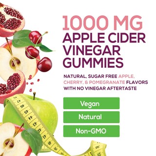 Foto 3 | Foto 3 | Gomitas Veganas De Vinagre De Sidra De Manzana Supplement Nature's Nutrition - Venta Internacional.