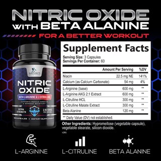 Foto 2 | Foto 2 | Potenciador De Óxido Nítrico Nature's Nutrition Extra Strength 180 C - Venta Internacional.