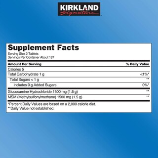 Foto 4 | Foto 4 | Complemente La Glucosamina Kirkland Signature Con Msm 375 Tabletas - Venta Internacional.