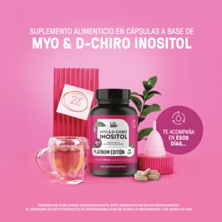 Foto 2 | Foto 2 | Life 360+ Inositol Platinum 240 Caps Mio Inositol D-chiro