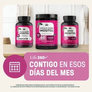 Foto 8 | Foto 8 | Life 360+ Inositol Platinum 120 Caps Mio Inositol D-chiro