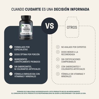 Foto 7 | Foto 7 | Life 360+ Testo Platinum 120 Cápsulas Fenogreco Ginseng Maca
