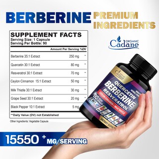 Foto 2 | Foto 2 | Berberina Organic Cadane 90 Capsulas-Venta Internacional