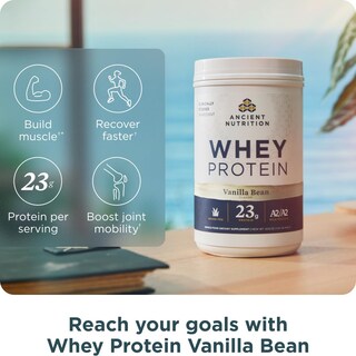 Foto 3 | Foto 3 | Whey Protein Ancient Nutrition, Vainilla, 23 G De Proteína, 20 Porciones - Venta Internacional.