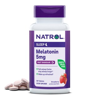 Foto 1 | Foto 1 | Sleep Aid Natrol Sleep Melatonina 5 Mg De Disolución Rápida 90 Comprimidos - Venta Internacional.
