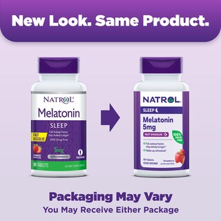 Foto 2 | Foto 2 | Sleep Aid Natrol Sleep Melatonina 5 Mg De Disolución Rápida 90 Comprimidos - Venta Internacional.