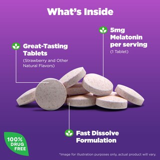 Foto 3 | Foto 3 | Sleep Aid Natrol Sleep Melatonina 5 Mg De Disolución Rápida 90 Comprimidos - Venta Internacional.