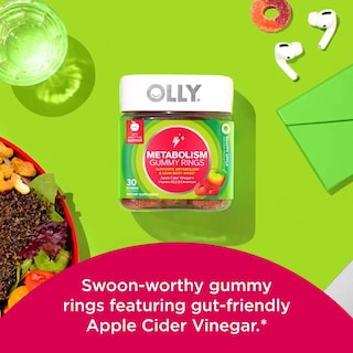 Foto 2 | Foto 2 | Suplemento Olly Metabolism Gommy Rings Con Sabor A Manzana, 30 Unidades - Venta Internacional.